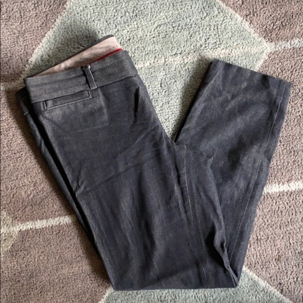 Gray twill Banana Republic Sloan Pants